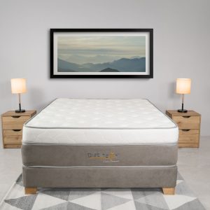 Combo colchón Diamante Super Pillow + Base cama